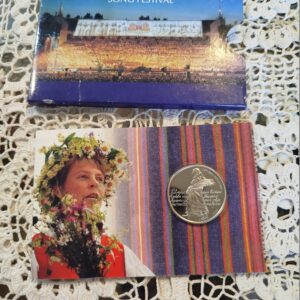 Памятная монета 1 лат.
